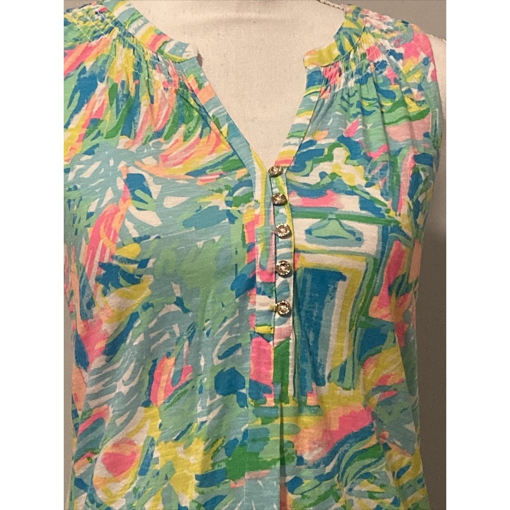 LILLY PULITZER  'Essie' Knit Top In Sea, Salt And Fun, Size XS - Picture 2 of 5